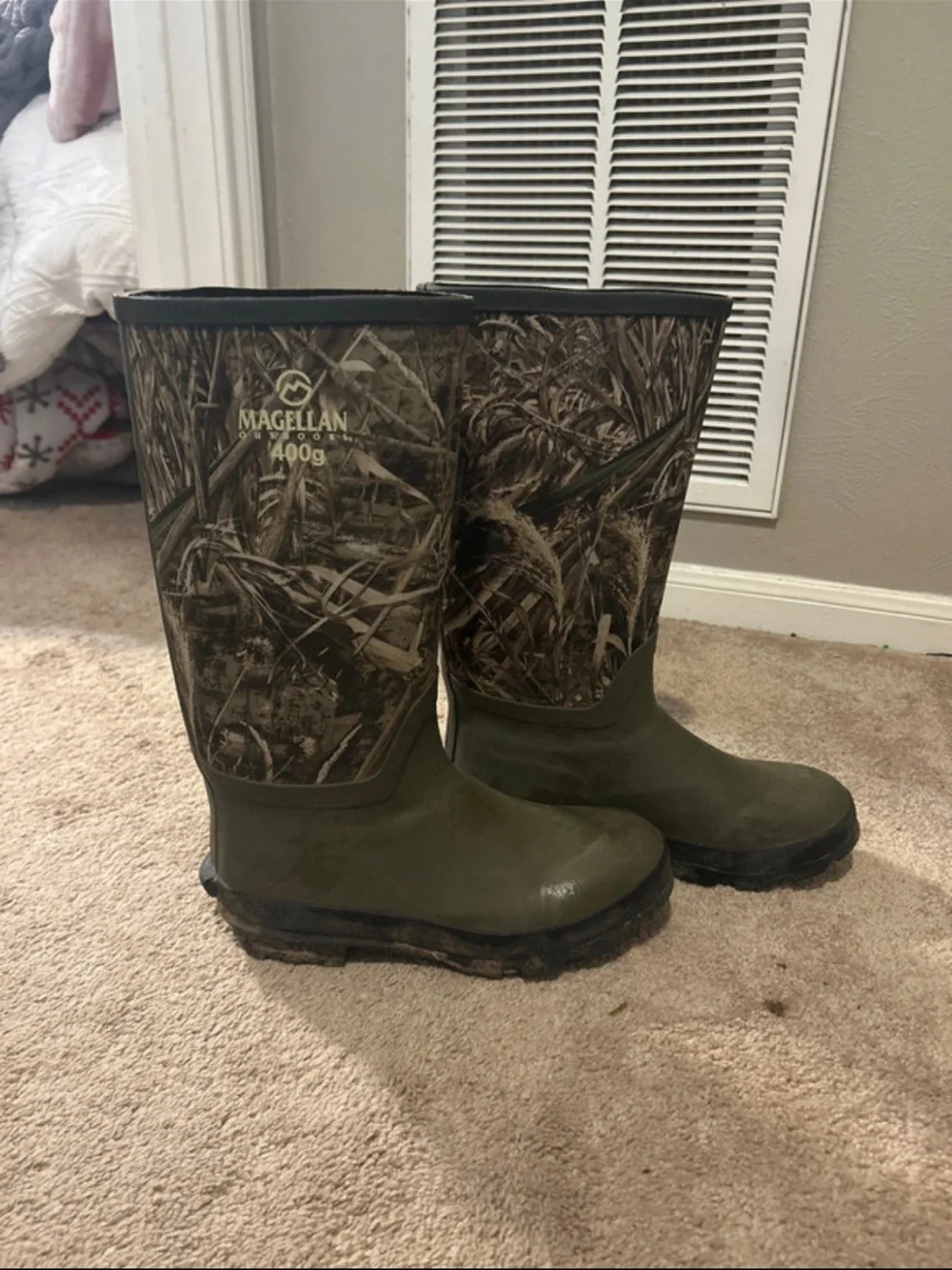 Magellan Outdoors Green and Camouflage Men's Rain & Snow Boots